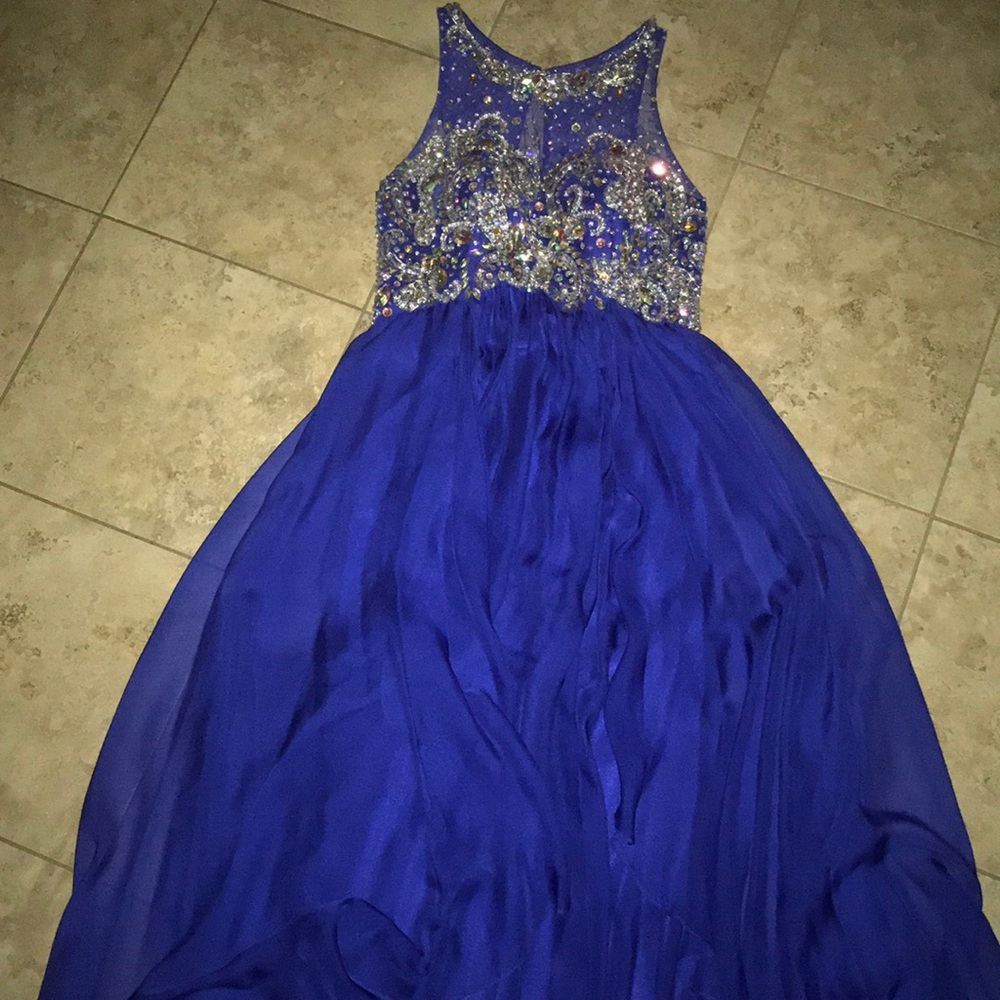 Fiesta Fashion Size M blue Prom Dress